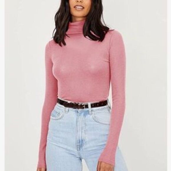 New Stretchy Slim Fit Turtleneck Base Layer Shirt - Picture 5 of 8